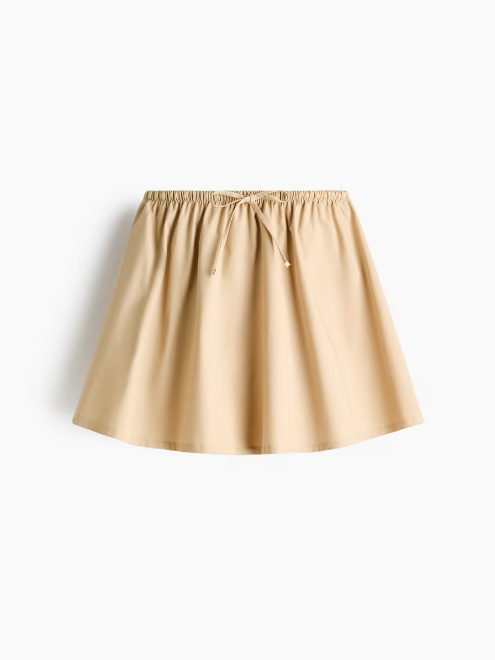 H&M 100% Cotton Flared Mini Skirt